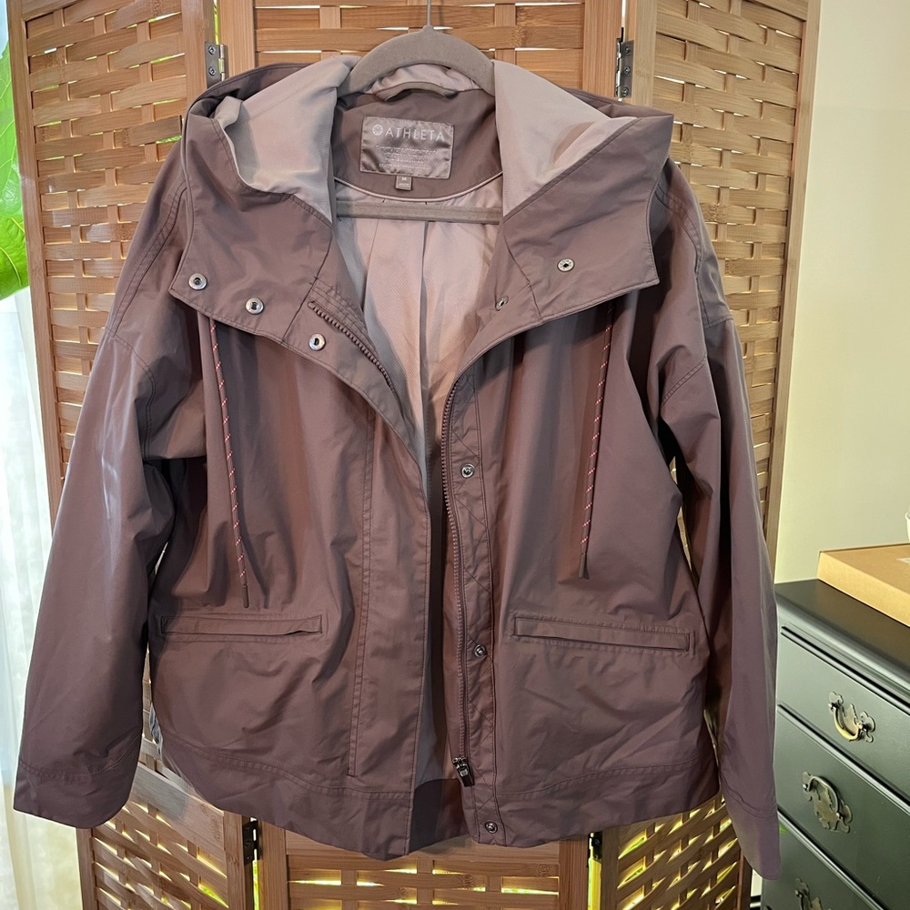 Athleta Waterproof Jacket in Dusty Rose